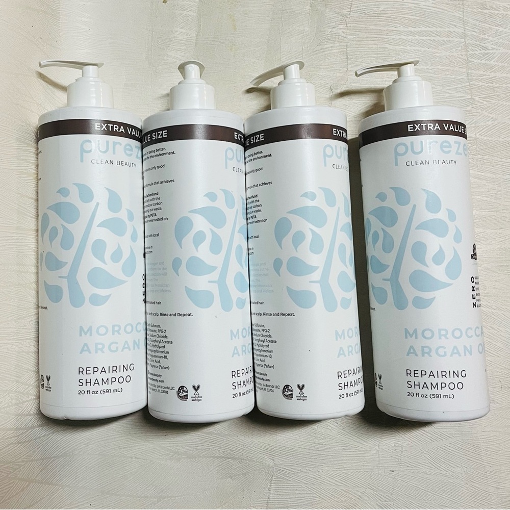 Purezero Moroccan Argan Oil shampoos bundle (4 bottles)